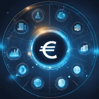 Digital finance concept showcasing modern financial solutions and economic growth
