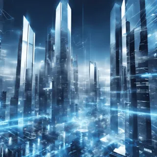 Futuristic city skyline representing innovation and the future of financial consulting