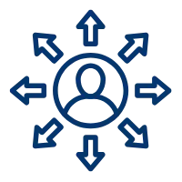 Icon mit Einflussfaktoren wie Einkommen, Kinderfreibetrag und Veranlagung