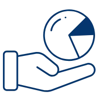 Symbol für Steuerlast und Abgaben im Einkommensteuerrechner