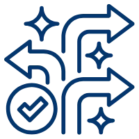 Icon für fundierte Finanzentscheidungen durch Nutzung des Inflationsrechners zur Analyse von Geldwert und Preissteigerung