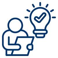 Kredit verstehen Symbol. Tilgungsrechner erklärt Rate, Zins und Tilgung.