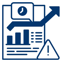 Diagramm mit Steigung und Risiko zeigt, wie der Entnahmeplan Rechner verschiedene Szenarien vergleicht und analysiert.